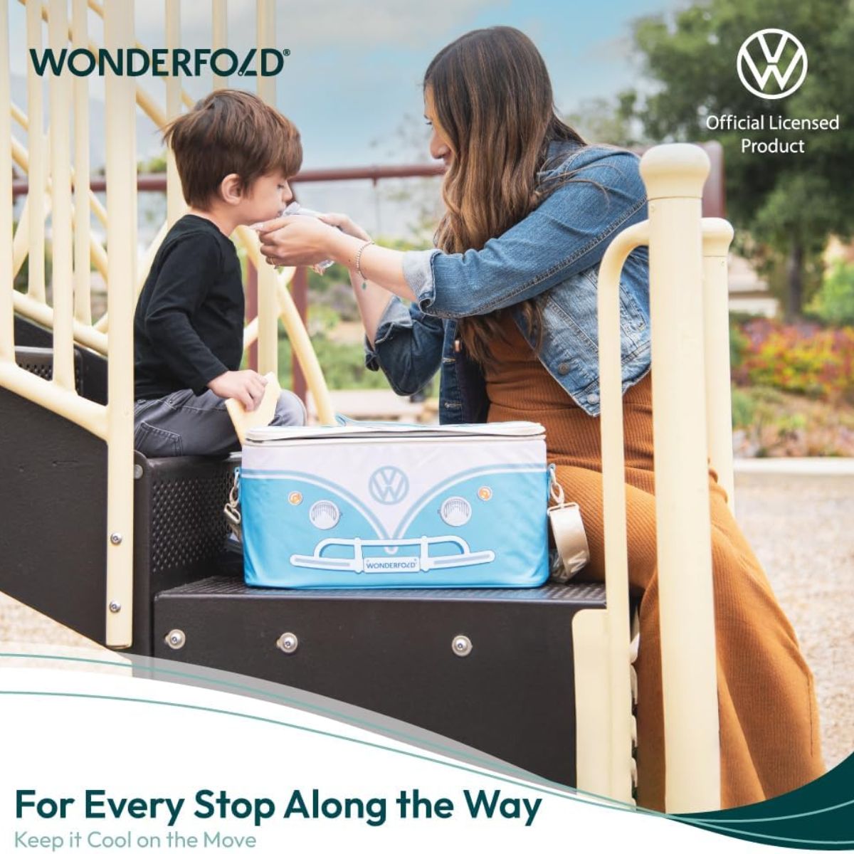 Bolsa térmica Wonderfold VW, Azul Bondi on Luna Baby Store Miami