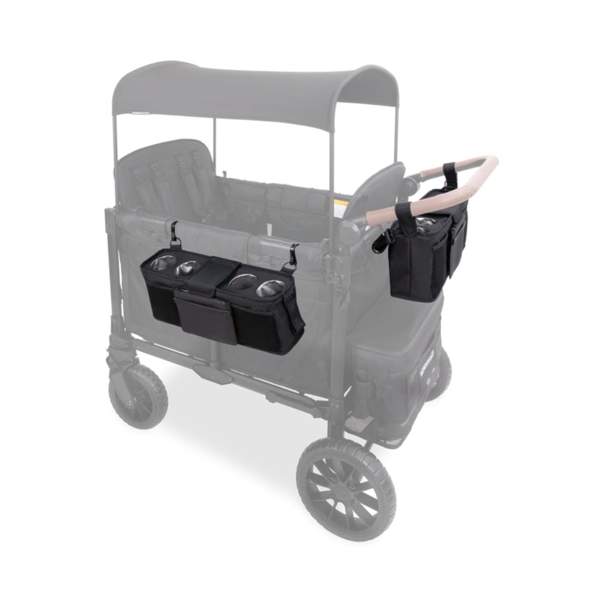 Console grande para pais Wonderfold com porta-copos isolados - Volcanic Black