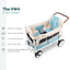 Wonderfold VW4 Edition Quad Stroller in Bondi Blue