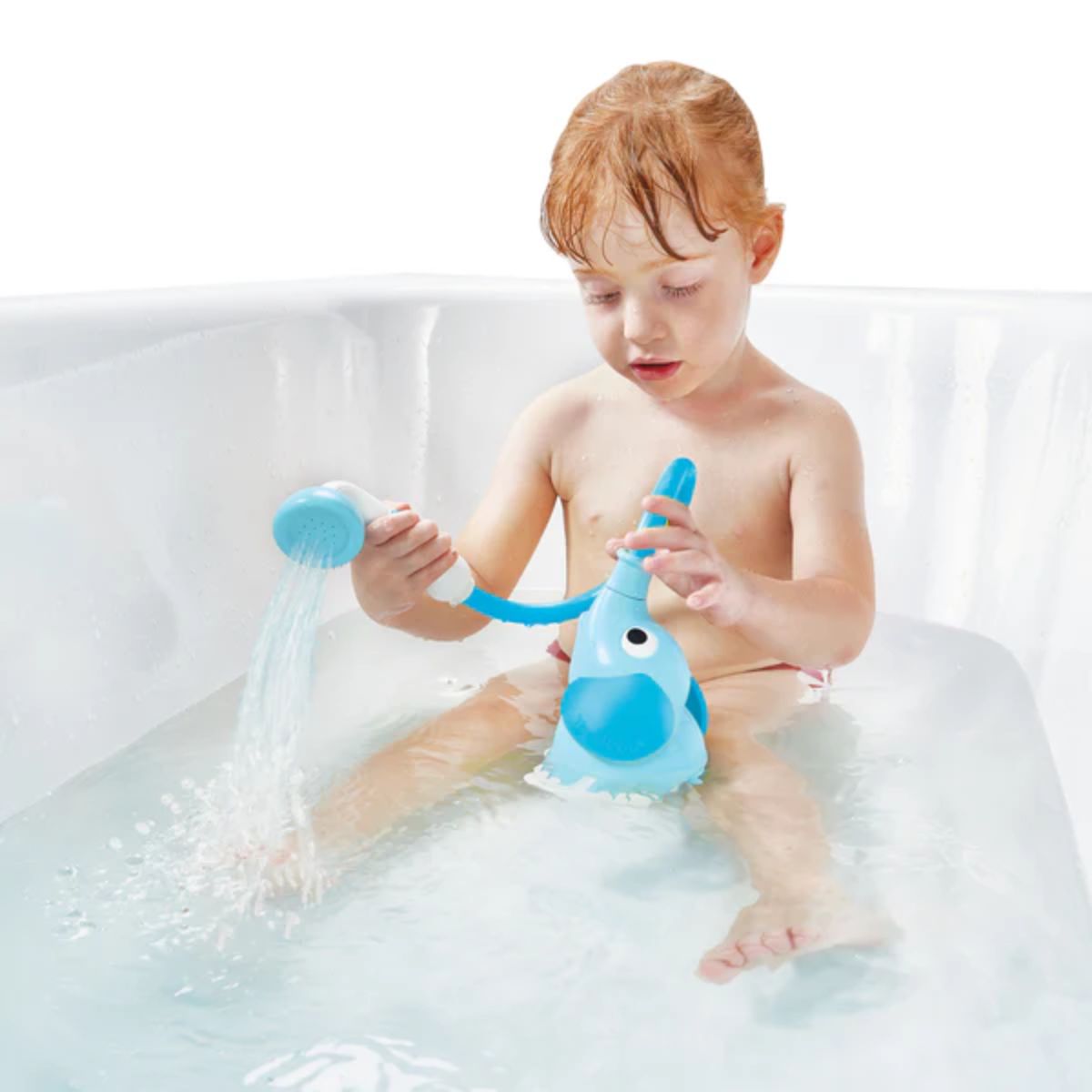 Yookidoo Portable Elephant Baby Shower 0-24M - Blue/Deep Blue