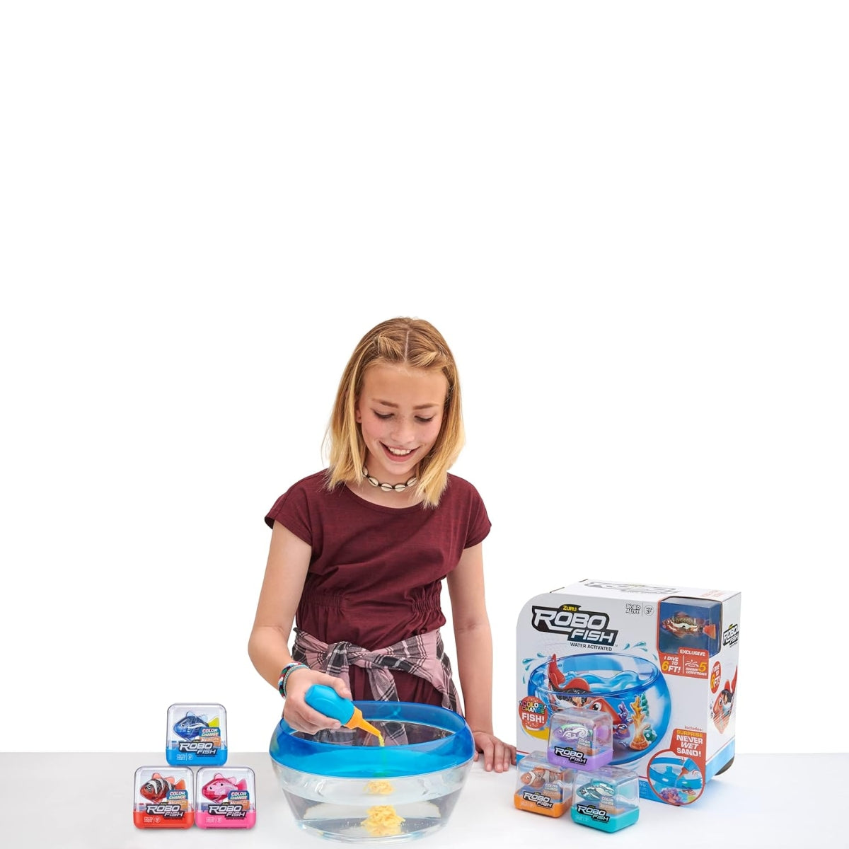 ZURU Robo Fish Playset Water Activated