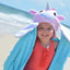 Zoocchini Kids Plush Terry Hooded Bath Towel - Allie the Alicorn on Luna Baby Store Miami