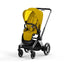 Cybex E-Priam 2 Stroller - Chrome/Black Frame and Mustard Yellow Seat Pack