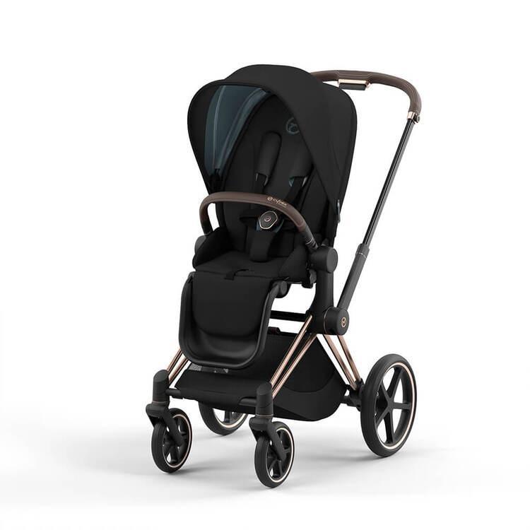 Cybex Priam 4 Complete Stroller Rose Gold Deep Black