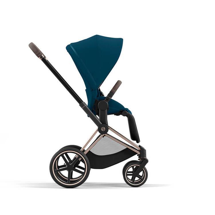 Cybex Priam 4 Complete Stroller Rose Gold Mountain Blue