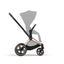 Cybex E-Priam 2 Stroller Frame - Rose Gold/Brown