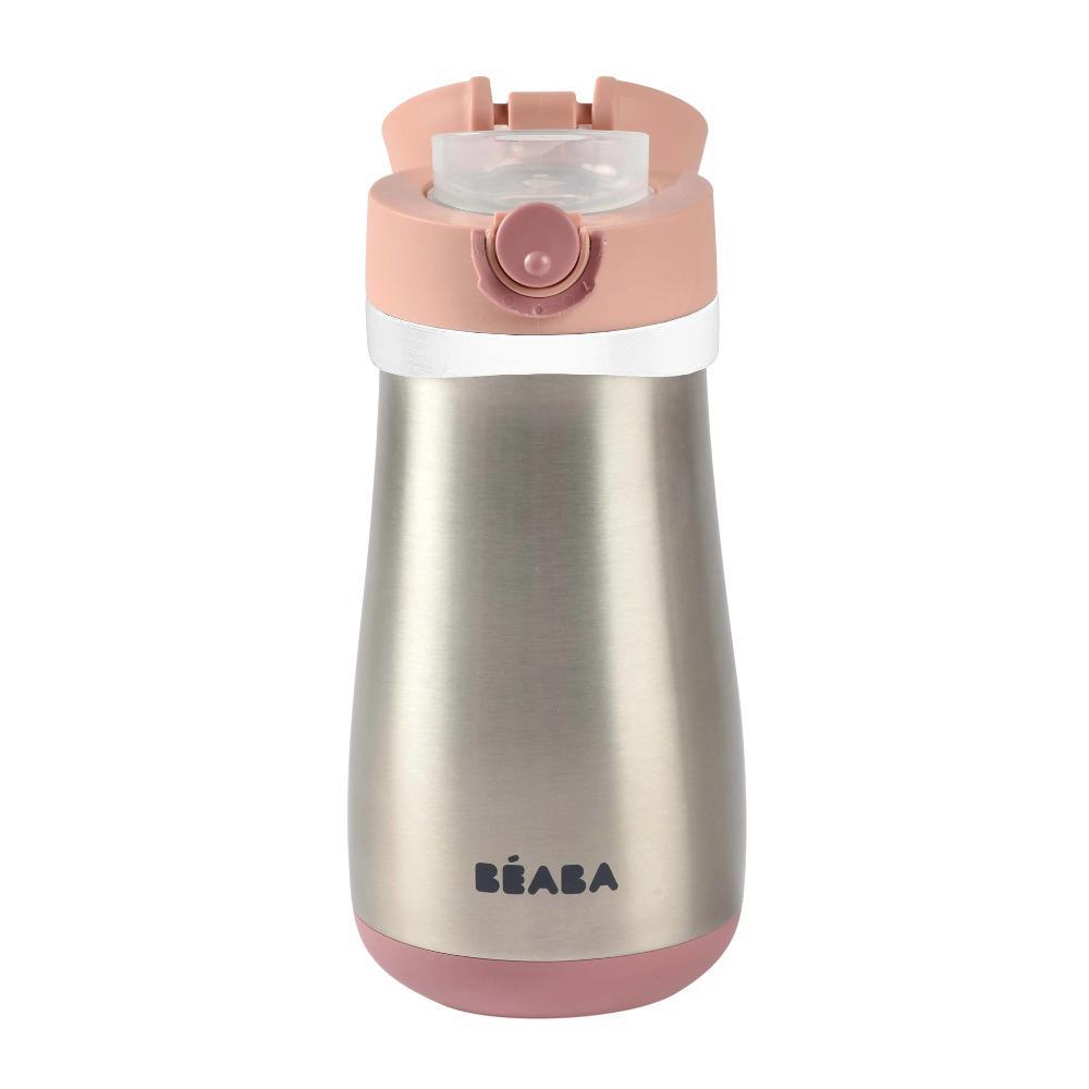 Beaba Stainless Steel Kids Water Bottle - Rose