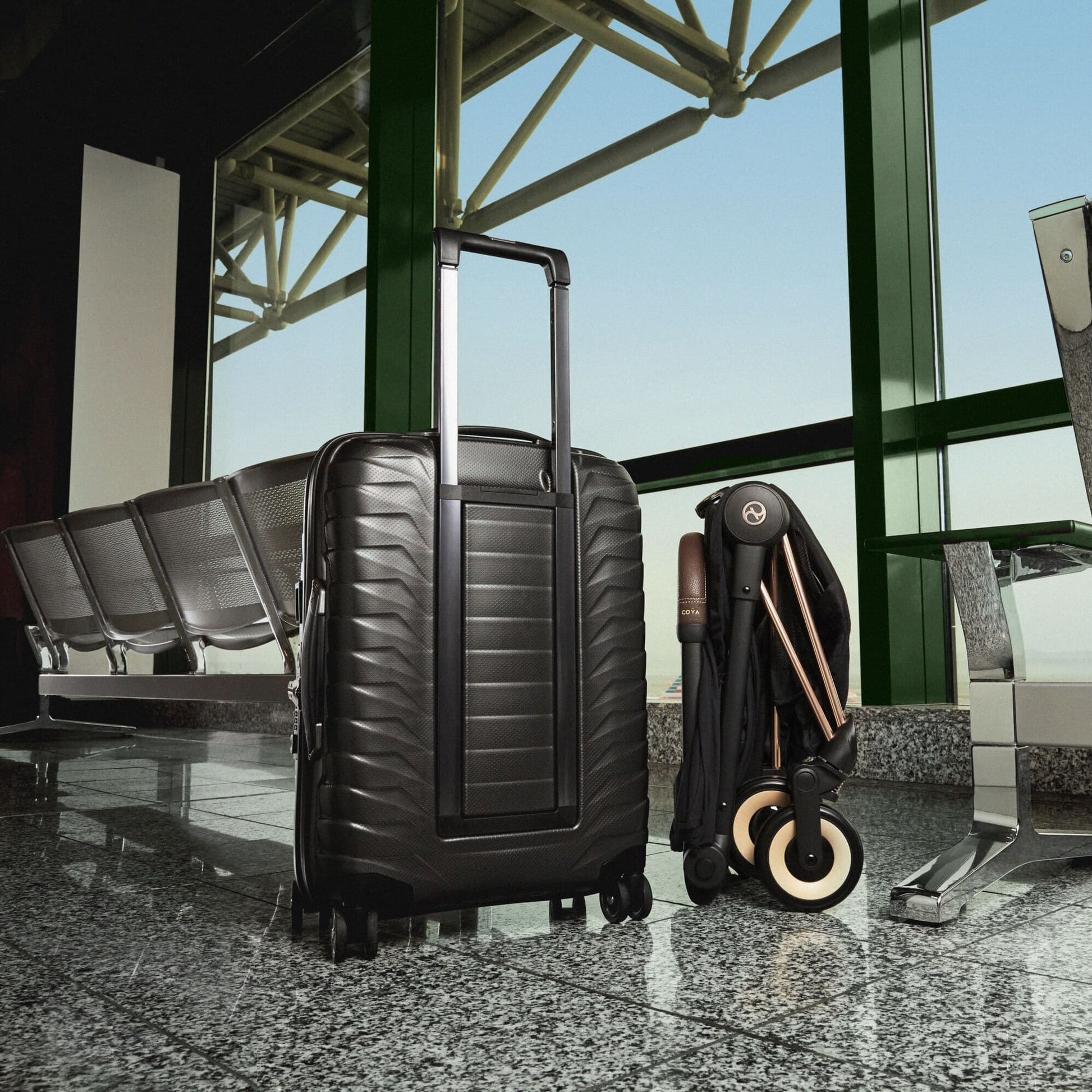 Cybex Coya Stroller Chrome/Peach Pink - Luna Baby Store Miami