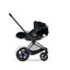 Cybex E-Priam 2 Stroller - Matte Black Frame + Deep Black Seat Pack