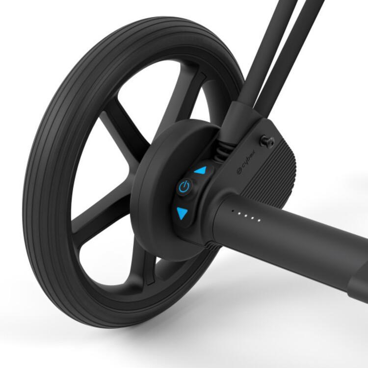 Cybex E-Priam 2 Stroller Frame - Matte Black/Black - Smart Assistance on Every Terrain