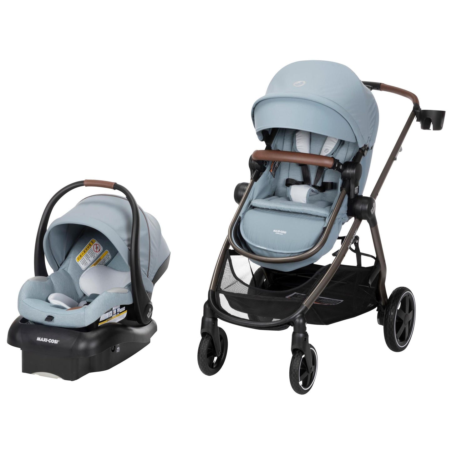 Maxi Cosi Zelia™² Luxe 5-in-1 Modular Travel System - New Hope Grey - Luna Baby Store Miami