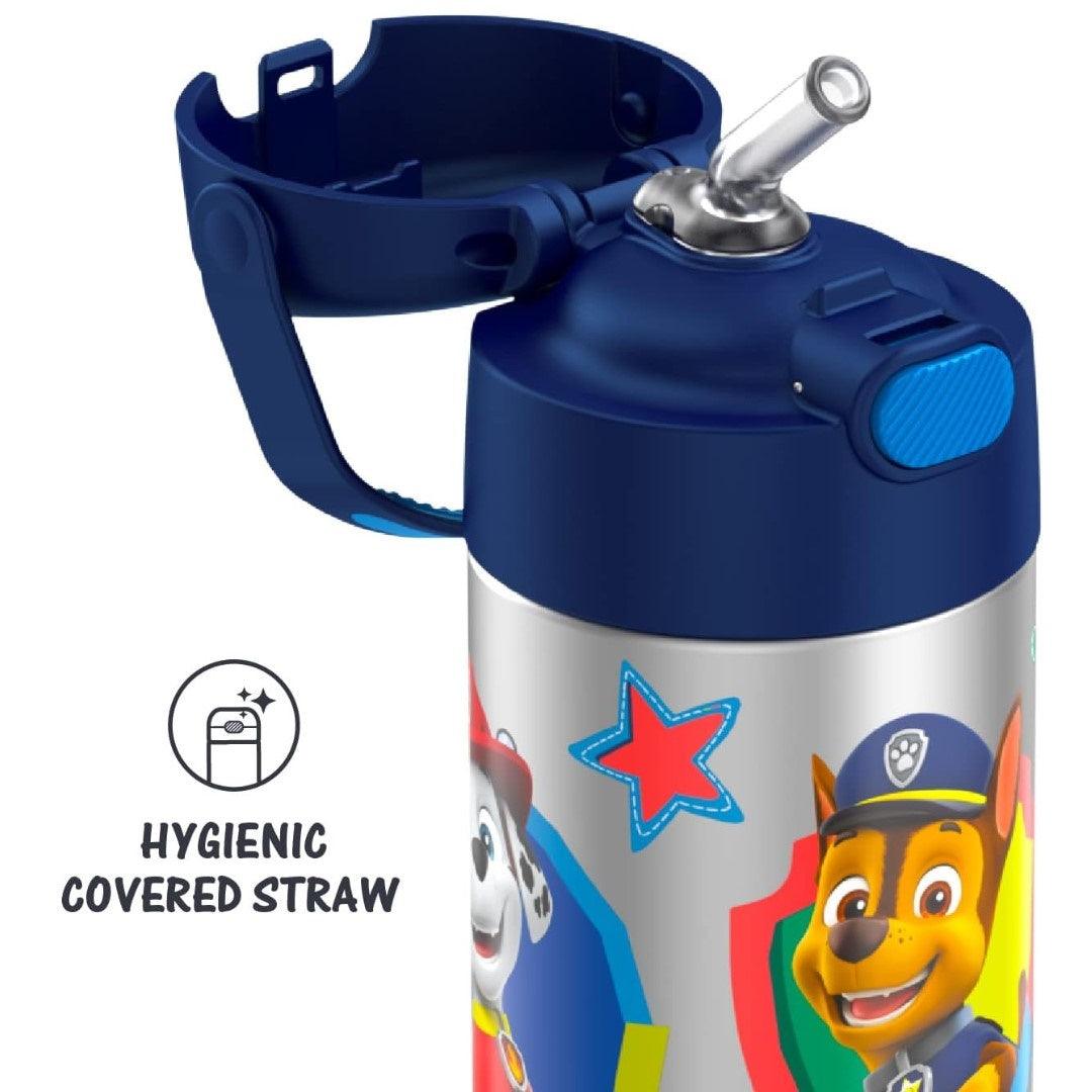 Garrafa Térmica Infantil Thermos Patrulha Canina Azul 350ML - Thermos Babytunes